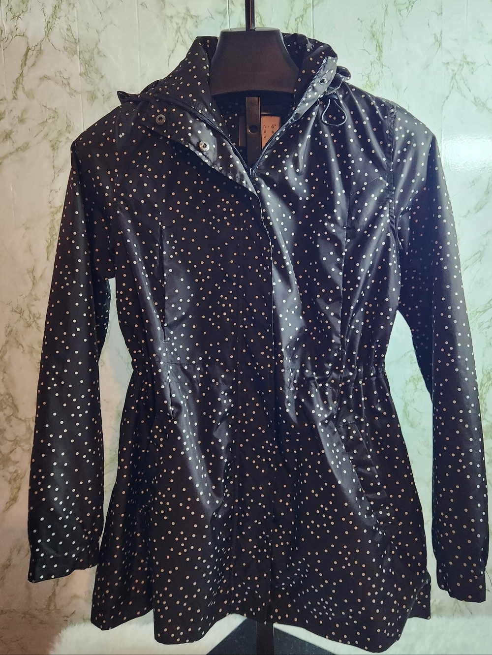 A New Day Polka Dot Rain Jacket